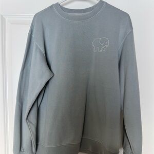 Ivory Ella Gray Sweatshirt with Elephant Logo